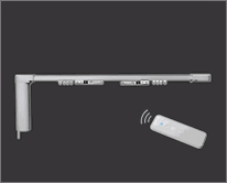 遙控器電動對開簾